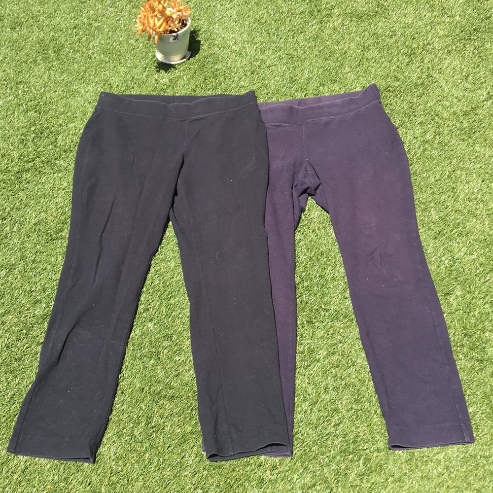 Two pair Lands End Leggings (L)